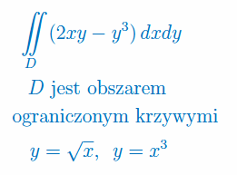 Całka podwójna - zad. 5