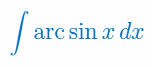 Całka z arcsinx