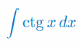 Całka z ctgx