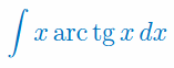 Całka z xarctgx
