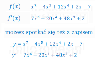 Oblicz pochodną - rozwiązanie, zad. 26