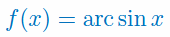 Funkcja arcsinx