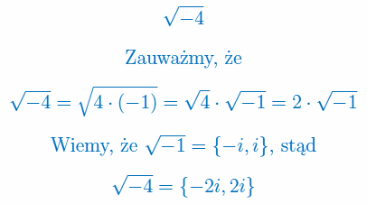 Pierwiastek zespolony, zad. 4 - rozwiązanie